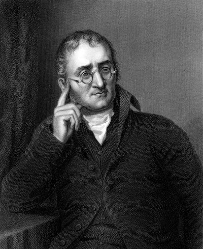 John Dalton, anglický chemik, c1860 od Unbekannt