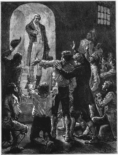 John Howard, anglický vězeňský reformátor, c1780 c1880 od Unbekannt