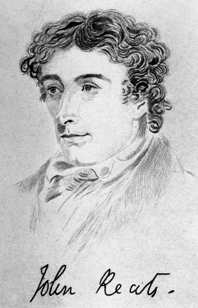 John Keats , anglický básník, 1912 od Unbekannt