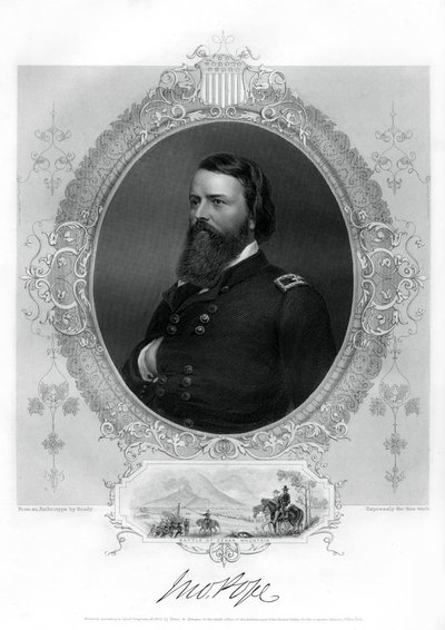 John Pope, generál Unie v americké občanské válce, 1862-1867 od Unbekannt