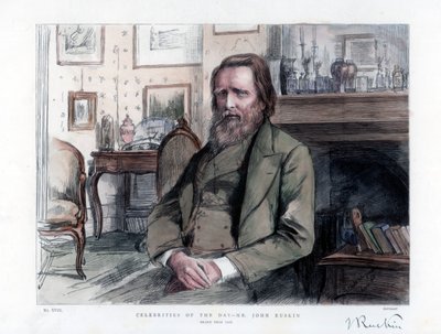 John Ruskin 1819-1900, anglický kritik, spisovatel, básník a umělec, 1886 od Unbekannt