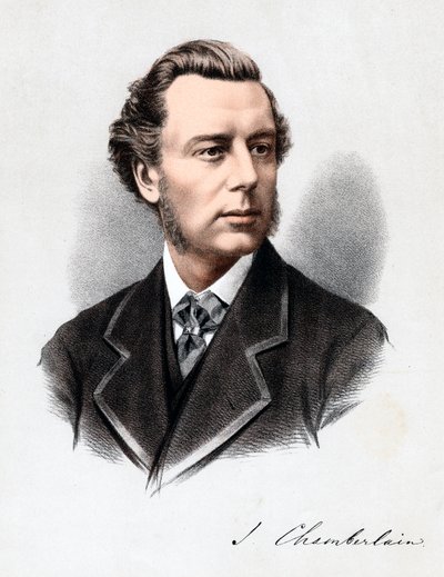 Joseph Chamberlain , britský politik, c1880. od Unbekannt