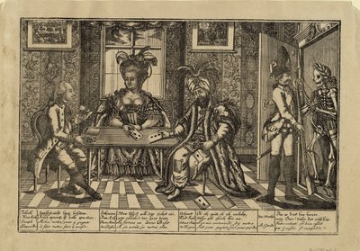 Josef II., Kateřina Veliká a sultán Abdul Hamid I. hrací karty, c. 1780 od Unbekannt