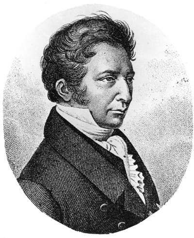 Joseph Louis Gay-Lussac, francouzský chemik, fyzik a balonista, c1824 od Unbekannt