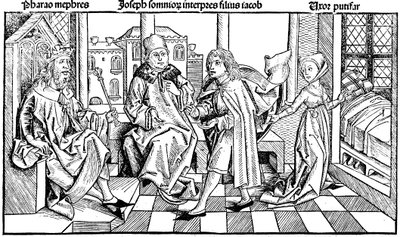 Joseph vykládá faraonův sen, 1493 od Unbekannt