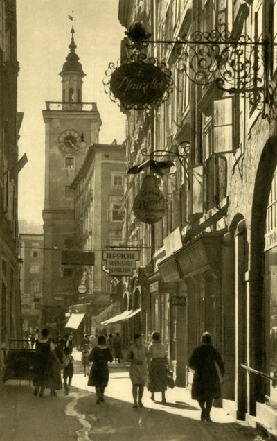 Judengasse, Salzburg, Rakousko, c1935. od Unbekannt