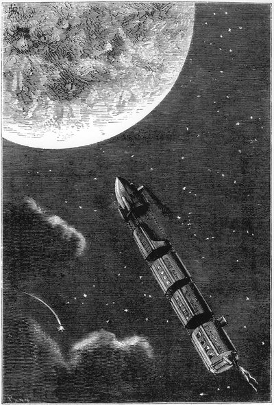 Jules Verne 1828-1905, Ze Země na Měsíc, 1865 od Unbekannt