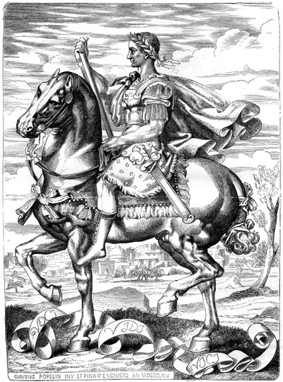Julius Caesar, římský generál a státník, 1. století před naším letopočtem 1882-1884 od Unbekannt