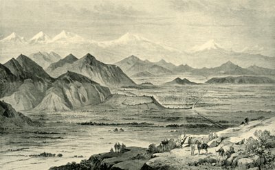 Kábul, při pohledu na sever z kopce nad britským táborem v Beni Hissar, 8. října 1879, 1901. od Unbekannt