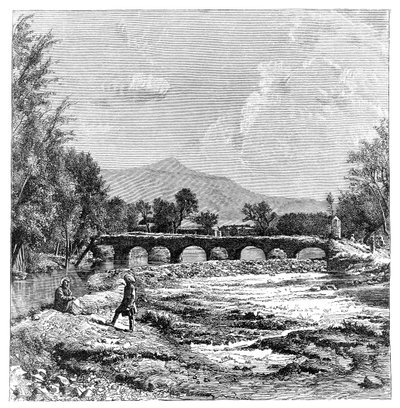 Řeka Kábul, Afghánistán, 1895 od Unbekannt