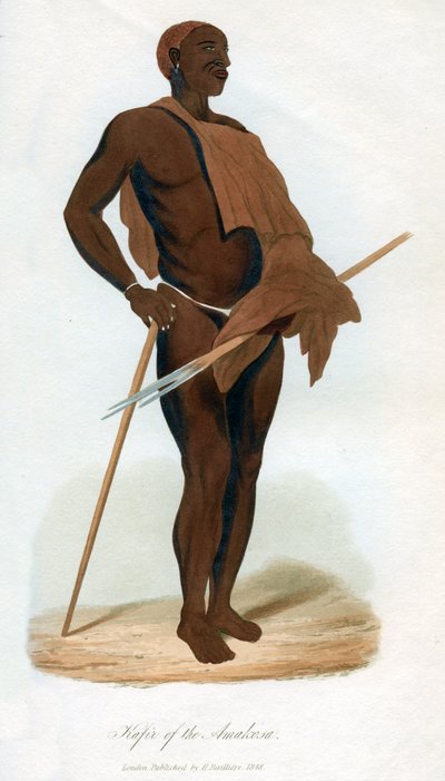 Kafir z Amakosy, 1848 od Unbekannt
