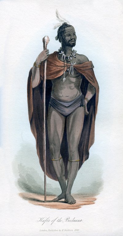 Kafir z Bechuany, 1848 od Unbekannt