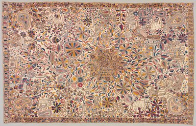 Obřadní deka Kantha, 19. století. od Unbekannt