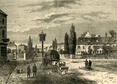 Kennington, ze Zeleného, 1780, c1878. od Unbekannt