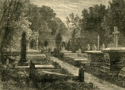 Kensal Green Cemetery, c1876. od Unbekannt
