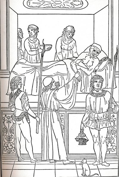 Ketham: Fasciculus Medicinae, Benátky, 1493, The Treatment Of The Plauge, c1493 od Unbekannt