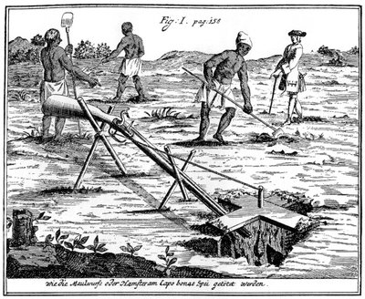 Khoikhoisové chytání krtků, Jižní Afrika, 18. století 1931 od Unbekannt