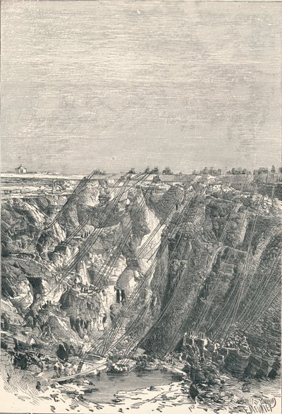 Kimberley: vzhled diamantového dolu v roce 1880, 1896 od Unbekannt