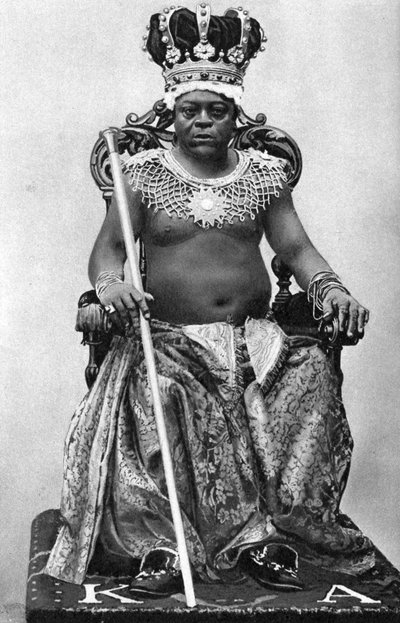 Král Archibong II z Gambie, Afrika, 1922 od Unbekannt