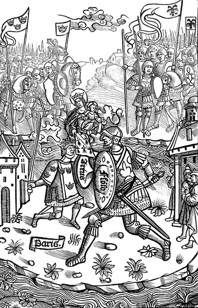 Král Artuš v boji s obrem, 1514 od Unbekannt