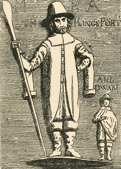 King Charles Porter a trpaslík, c1872. od Unbekannt