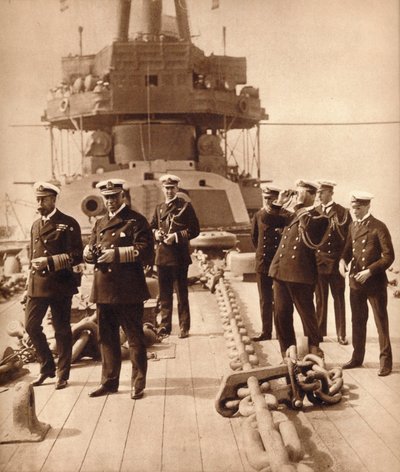King George V na palubě HMS Neptune, 1910s 1935 od Unbekannt