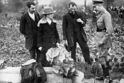 Král George V. obdivuje pozemky na Clapham Common, Londýn, 1910-1920 1936 od Unbekannt