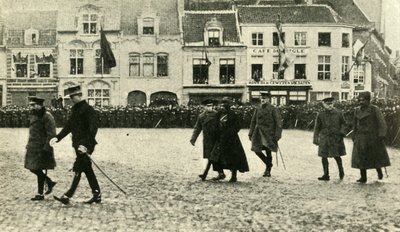 Král Jiří V. ve Furnes, Belgie, první světová válka, 4. prosince 1914, 1920. od Unbekannt