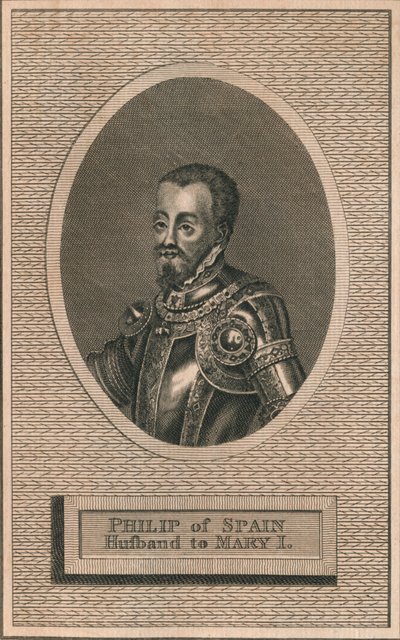 Španělský král Filip II., manžel královny Marie I., 1793 od Unbekannt