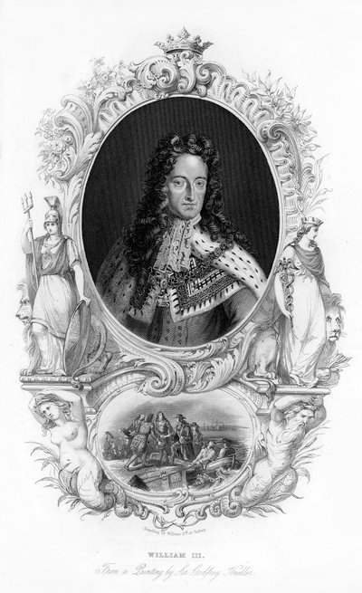 Král Vilém III, c1850 od Unbekannt