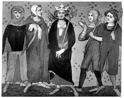 Král a dvůr, konec 13.-14. století, 1910 od Unbekannt
