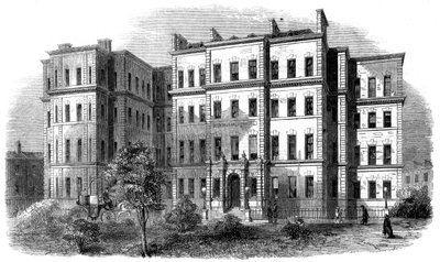 Kings College Hospital, Portugal Street, Lincolns Inn, Londýn, 60. léta 19. století od Unbekannt