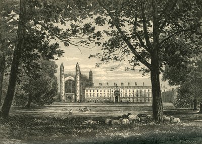 Kings College z The Backs, 1898. od Unbekannt