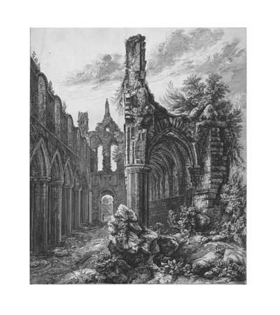 Kirkstall Abbey, Yorkshire, 1823. od Unbekannt