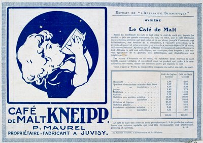 Kneipp Café de Malt, reklama, 1915 od Unbekannt