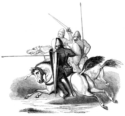 Rytíři francouzského krále Ludvíka VI., 14. století 1849 od Unbekannt