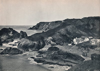 Kynance Cove - The Cove and Village, 1895 od Unbekannt