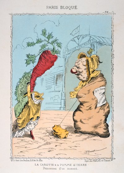 La Carotte et la Pomme de Terre, 1870-1871 od Unbekannt