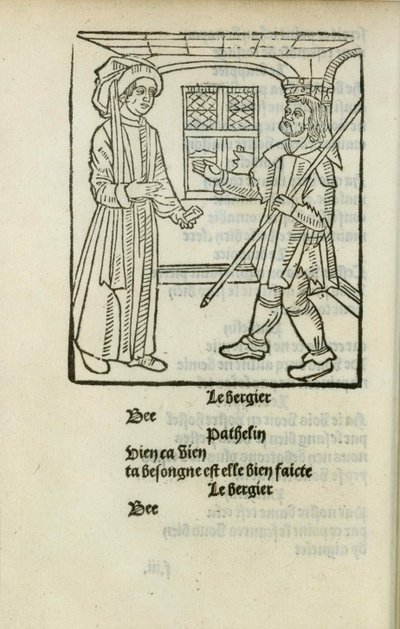 La Farce de maître Pathelin, c. 1490. od Unbekannt
