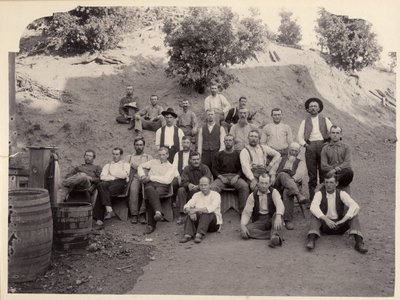 Posádka dolu La Grange, Kalifornie, 1900. od Unbekannt