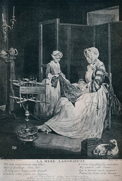 Pracující matka, 1740, 1916 od Unbekannt