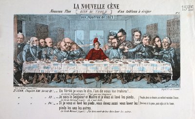 Nová večeře, Pařížská komuna, 1871 od Unbekannt