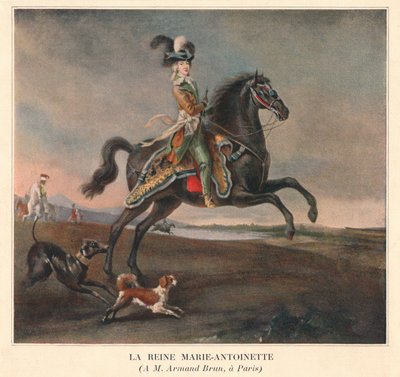 La Reine Marie-Antoinette, 1783. od Unbekannt