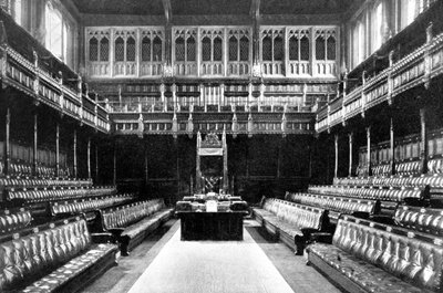 Ladies Grille nad Reporters Gallery, Dolní sněmovna, Westminster, Londýn, c1905 od Unbekannt