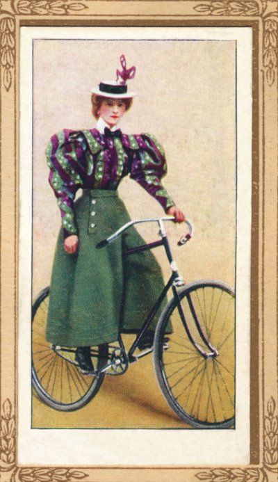Cyklistka v dělené sukni, 1939 od Unbekannt