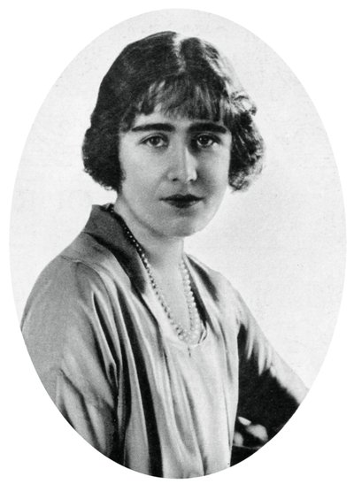 Lady Elizabeth Bowes-Lyon v roce 1923, 1937 od Unbekannt