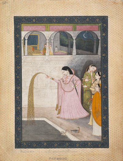 Lady Holding a Prskavka, ca. 1800. od Unbekannt