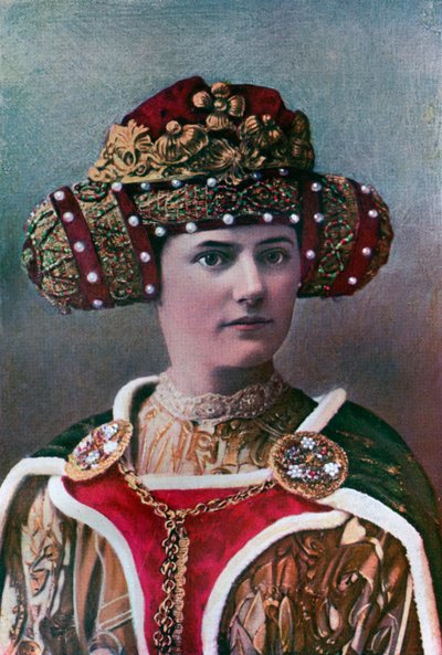 Dámská čelenka, 14. století, 1910 od Unbekannt
