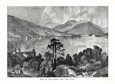 Lake George, stát New York, USA, 1877 od Unbekannt
