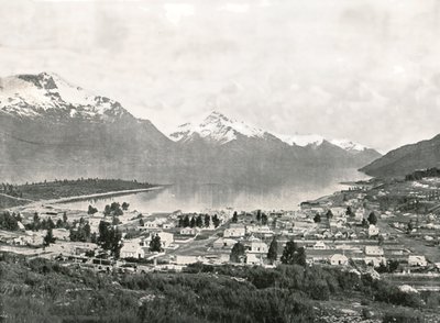 Jezero Wakatipu a hory, Queenstown, Nový Zéland, 1895. od Unbekannt